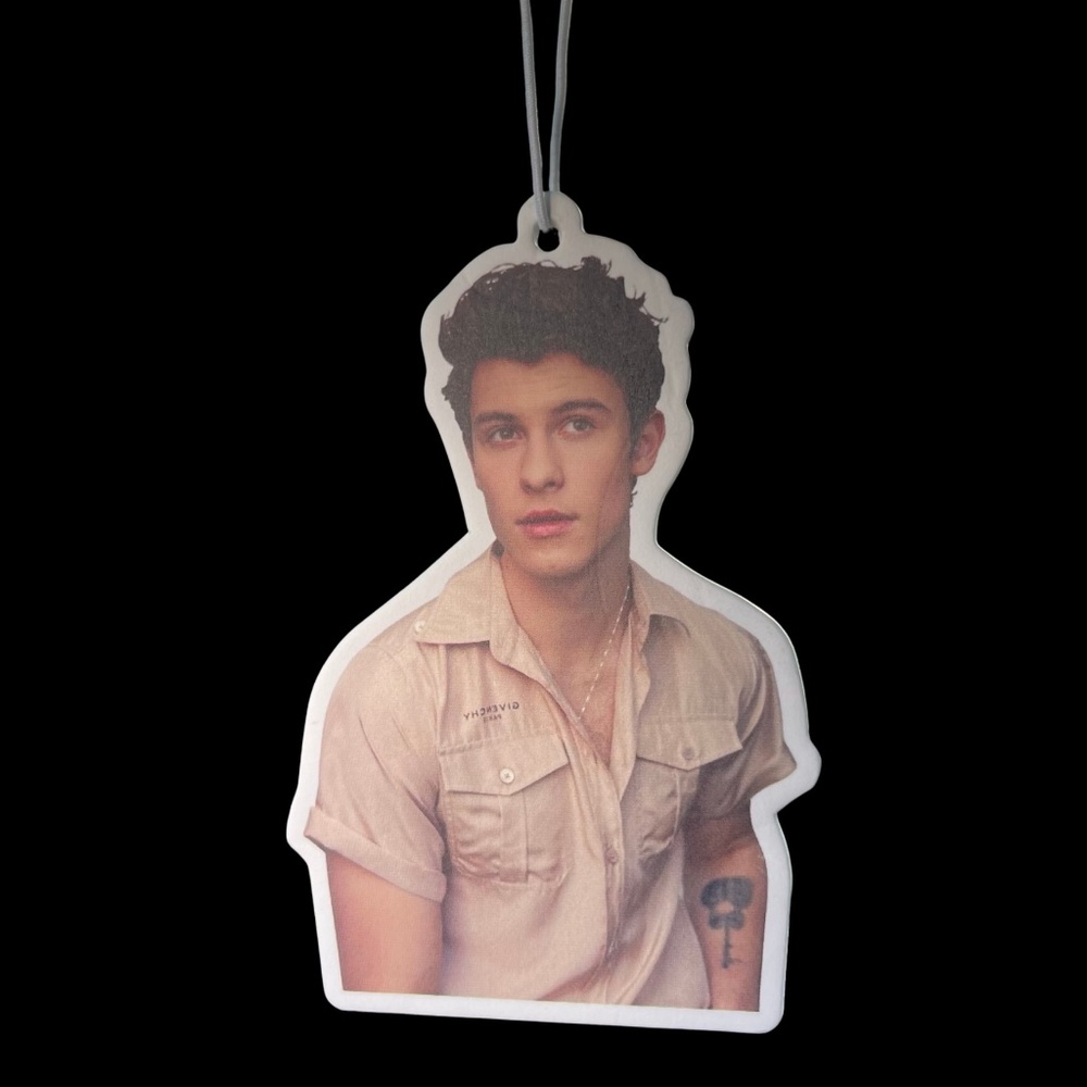 Shawn Mendes Custom Car Air Freshener | Fresh Aura Merch | New Car Scent